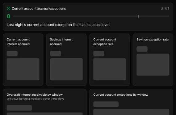 Booking and Accrual Monitor running on sample data