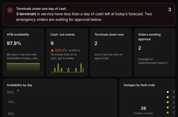 Channel Network Monitor running on sample data