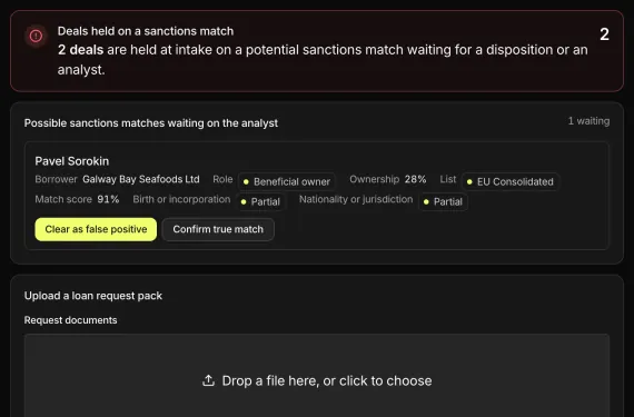Corporate Credit Pipeline running on sample data