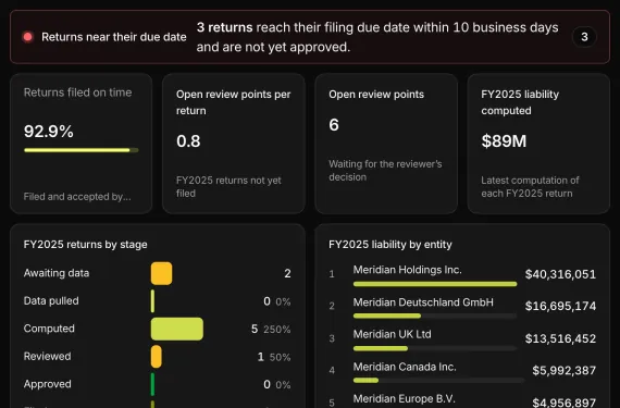 Income Tax Return Workbench running on sample data