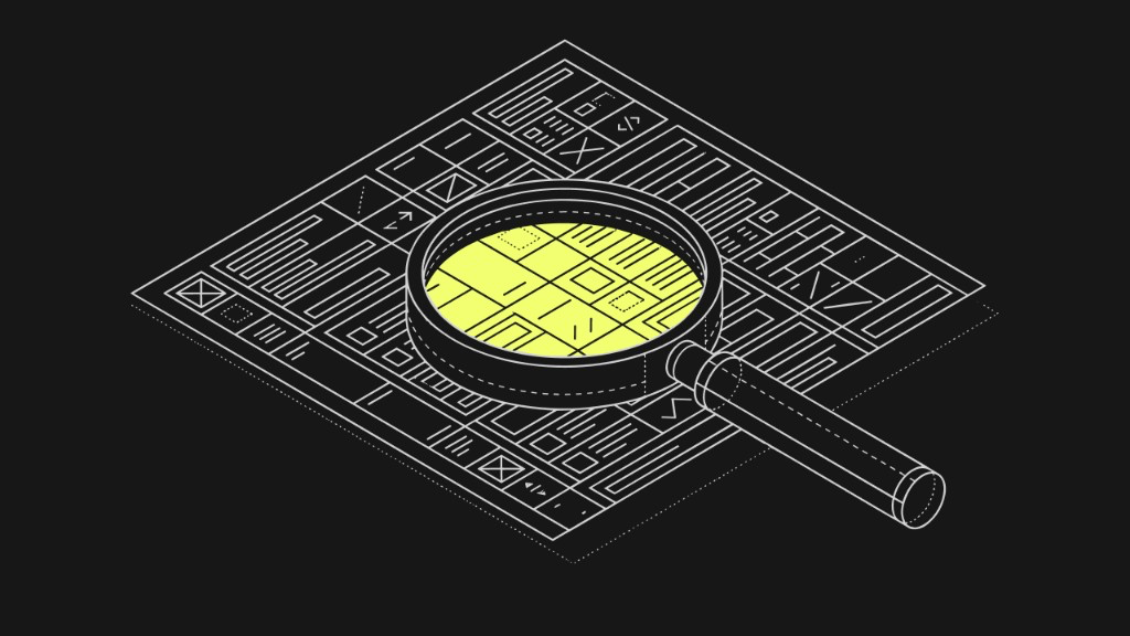 Intelligent document processing for insurance — magnifying glass over document grid