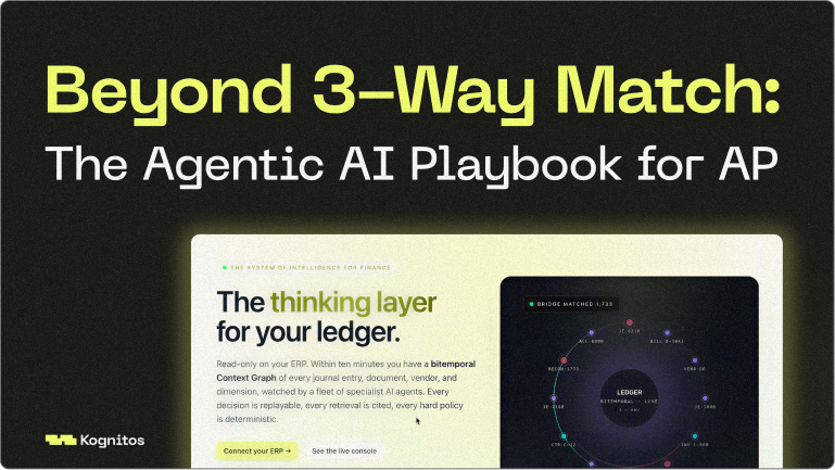 Beyond 3-Way Match: The Agentic AI Playbook for AP, Whitepaper, 24 pages