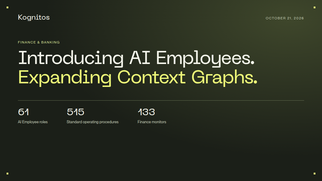 AI Employees and Context Graphs for finance and banking: 61 roles, 515 SOPs and 133 finance monitors