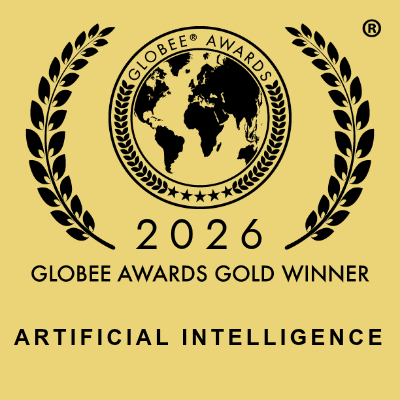 2026 Globee Awards for Artificial Intelligence, Gold Winner badge