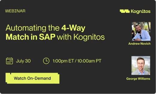 Automating the 4-Way Match in SAP with Kognitos