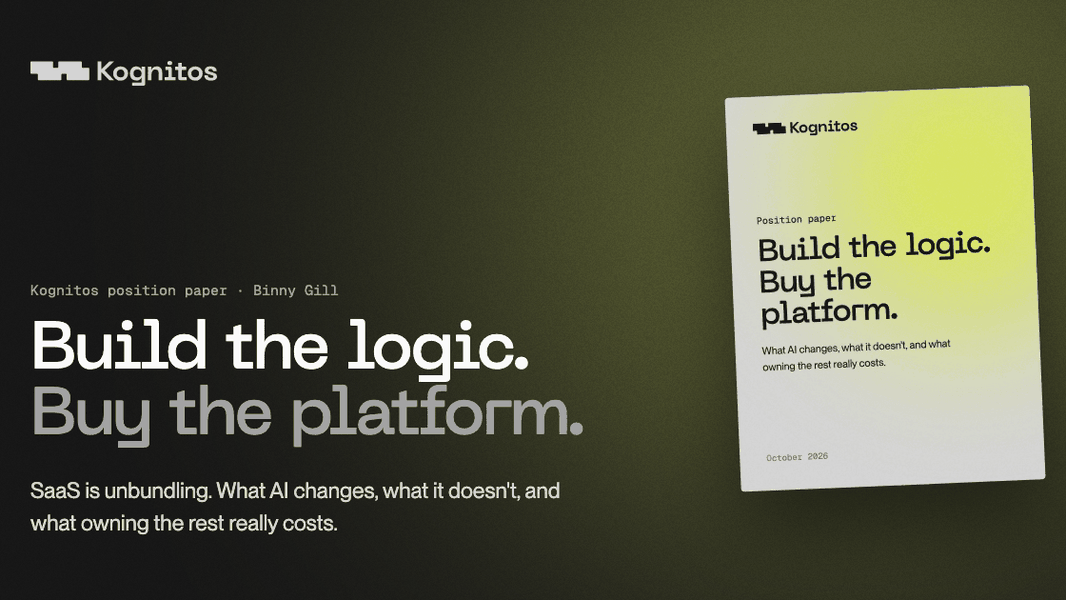 Build the Logic. Buy the Platform.: a Kognitos position paper by Binny Gill